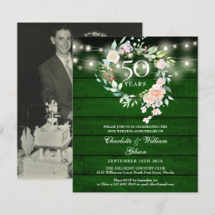 Invitation photo pour les 50 ans de mariage Budget