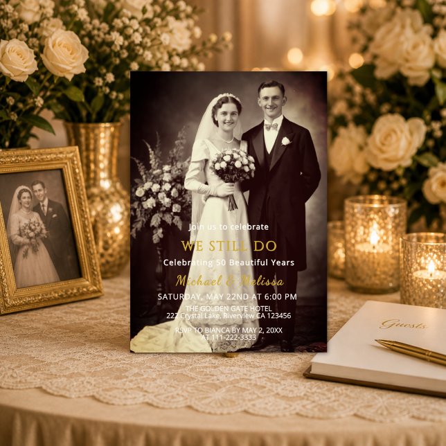 Invitation photo pour les 50 ans de We Still Do (Créateur téléchargé)