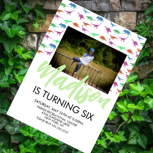 Invitation photo pour une fête d'anniversaire de d