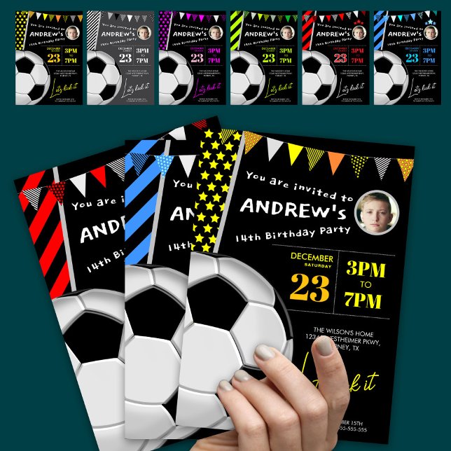 Invitation photo pour une fête d'anniversaire de f (Créateur téléchargé)