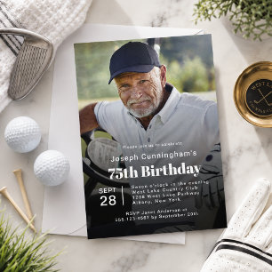 Invitation photo pour une fête d'anniversaire sur 