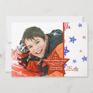 Invitation photo Red Star