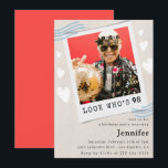 Invitation Photo Regardez qui fête son 98e anniversaire Invit<br><div class="desc">Photo Regardez qui fête son 98e anniversaire Invitation</div>