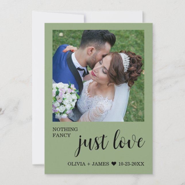 Invitation Photo Rien de Fantastique Juste Amour Réception de (Devant)