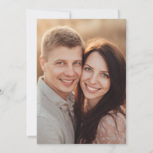 Invitation Photo Romantique Chaleureuse