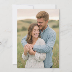 Invitation Photo romantique et terreuse joyeuse