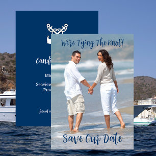 Invitation Photo, Save The Date, Marine, Nautique, Mariage
