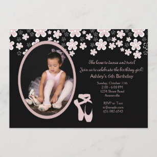 Invitations De Ballerine Anniversaires Zazzle Fr