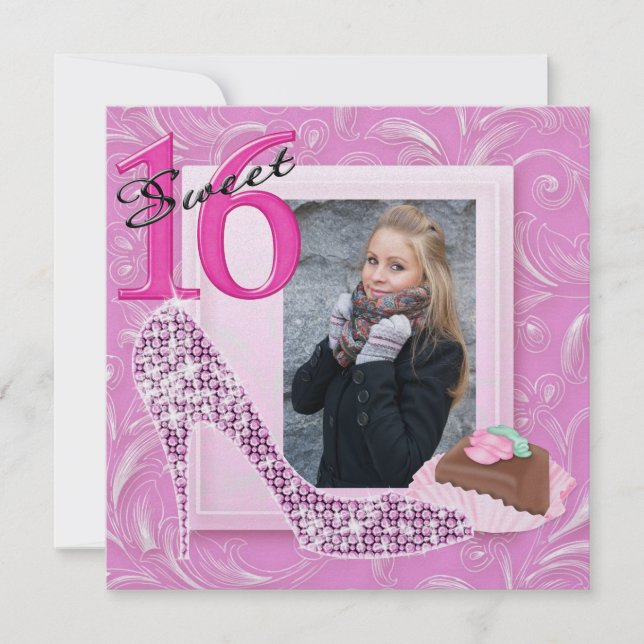 Invitation photo Sweet 16 - SRF (Devant)