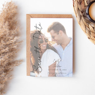 Invitation Photo V MOD Chic 3 LG Enregistrer la date