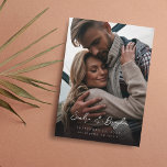 Invitation Photo V MOD Chic 8 Enregistrer la date<br><div class="desc">Simple, Modern, Unique, Black & White décrivez votre photo Save the Date qui vous présente. Qualité personnalisée sans prix personnalisé, cet invitation est imprimé sur des imprimantes de haute qualité de niveau professionnel. Et vous pouvez facilement faire votre propre invitation avec nos modèles. Visitez cette page pour faire enregistrer vos...</div>