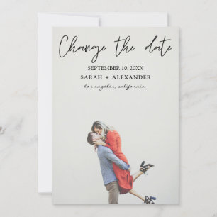 Invitation Photo - Vertical Changer la date - Texte supérieur