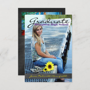 Invitation Photo Vertical Graduate - Bande 3x5