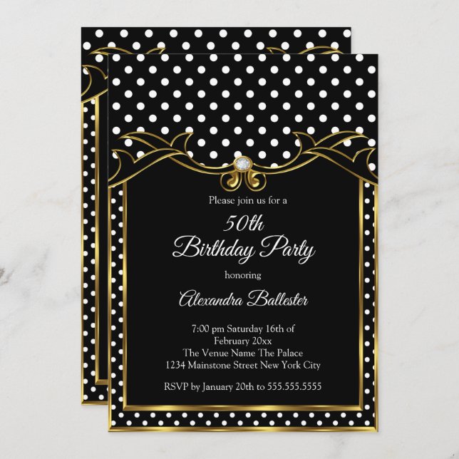 Invitation Photographie de la fête d'anniversaire des Pois no (Devant / Derrière)