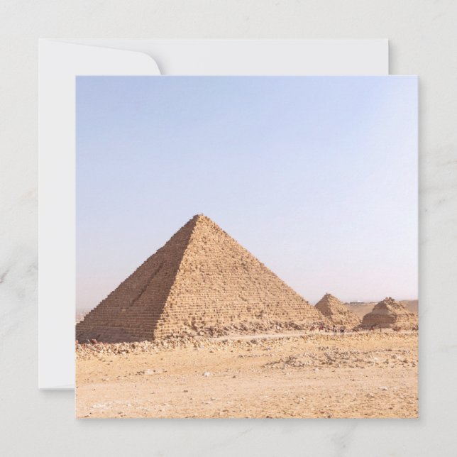 Invitation Photographie des pyramides de Gizeh (Devant)