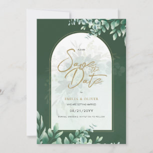 Invitation Photographie Mariage Sauvez la date Rustique Botan
