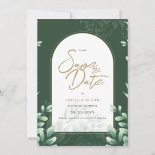 Invitation Photographie Mariage Sauvez la date Rustique Botan