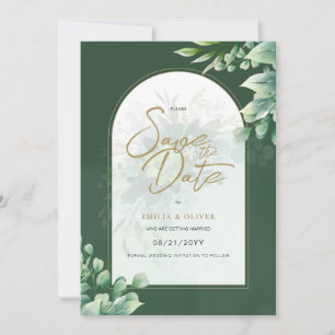 Invitation Photographie Mariage Sauvez la date Rustique Botan