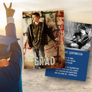 Invitation Photos de Graduation des fils Open House Annouemen