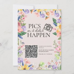 Invitation Photos de printemps fleurs sauvages ou il n'est pa