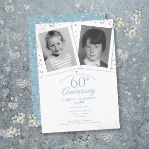 Invitation Photos d'enfance pour les 60 ans de noces de diama
