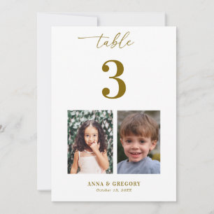 Invitation Photos pour enfants Tableau 3 5x7 Mariage