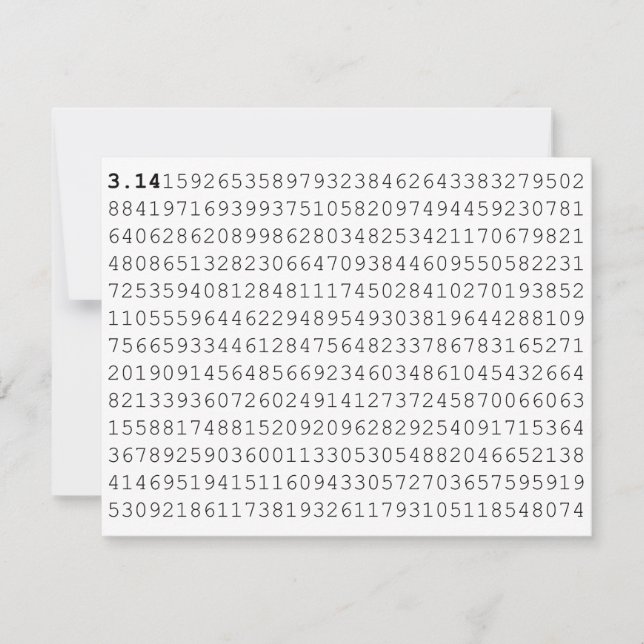 Invitation Pi Célébrera 3,14 Pi Day (Devant)