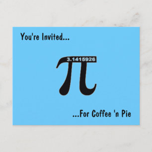 Invitation Pi Day Coffee & Pi ~ Personnaliser