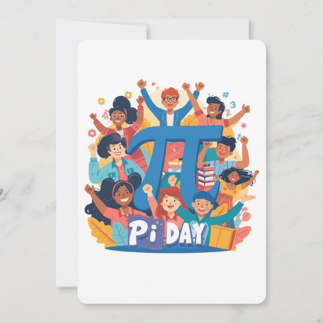 Invitation Pi Day Squad Celebration Design (Devant)