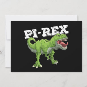 Invitation Pi Rex Day Dinosaure Mathématiques mathématiques