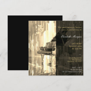 Invitation Piano Considérant Or