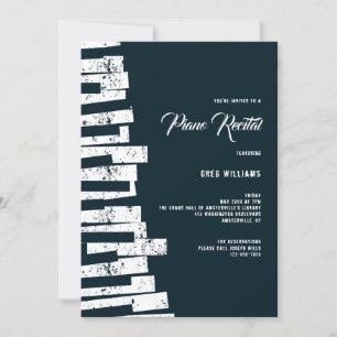 Invitation Piano Keys