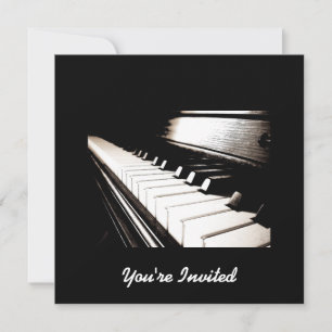 Invitation Piano Keys