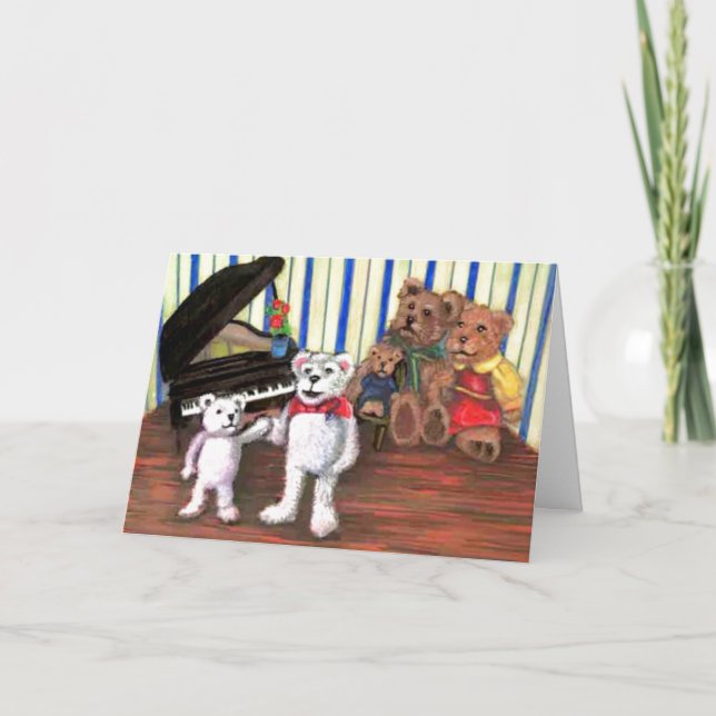 Invitation Piano Party Card (Devant)