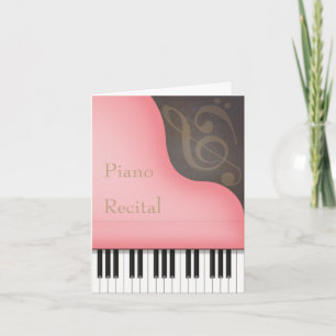 Invitation Piano Piano Personnalisé Piano Rose Grand Considér
