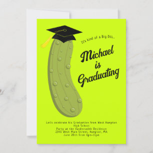 Invitation Pickle Big Dill Graduation