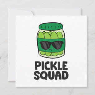 Invitation Pickle Lover Team Pickles Funny Pickle Squad