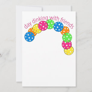 Invitation Pickleball Day Dîner avec des amis