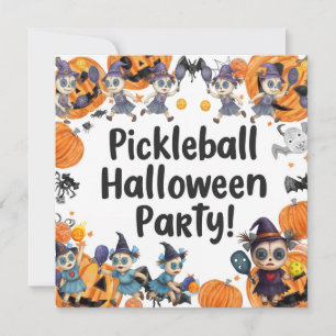 Invitation Pickleball Halloween