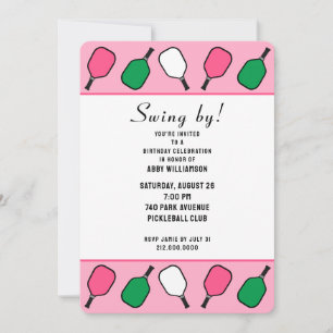 Invitation Pickleball Party