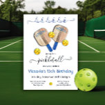 Invitation Pickleball Party Dink Anniversaire<br><div class="desc">DInk ! Invitations Watercolor Pickleball. Idéal pour un anniversaire, un tournoi, une ligue, une retraite, une escapade de fin de semaine ou toute fête avec le pickleball! Dispose d'un pickleball aquarelle pagaies et boules à boire. Tout libellé peut être modifié. Pour apporter d'autres modifications, accédez à Personnaliser ce modèle. En...</div>