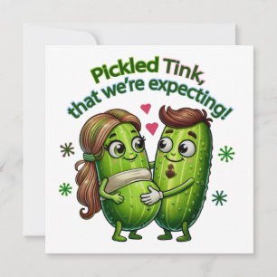 Invitation Pickled Tink que nous attendons Pickle Couple