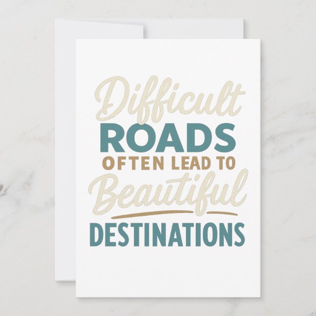 Invitation Pièce maîtresse en cours - Citation de motivation (Devant)