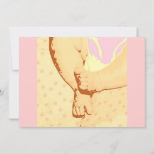 Invitation Pieds de Bébé Baby Shower