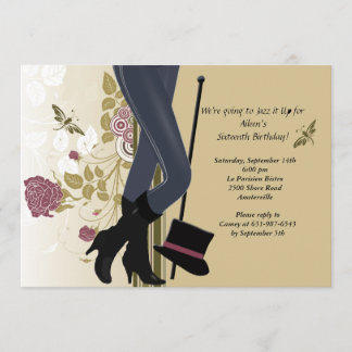Invitation Pieds heureux d'invitation