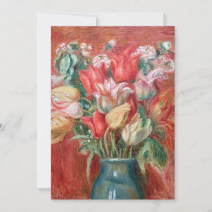 Invitation Pierre-Auguste Renoir - Bouquet de tulipes