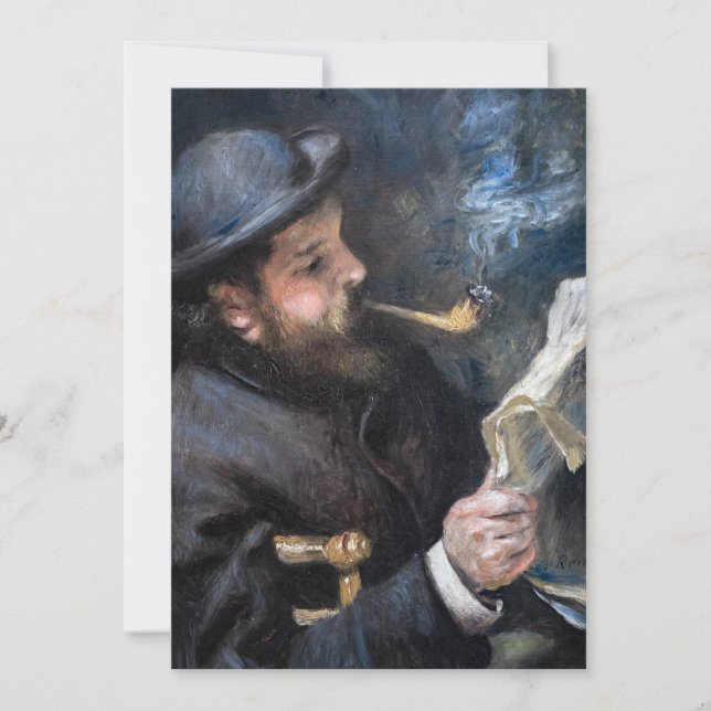 Invitation Pierre-Auguste Renoir - Claude Monet lisant (Devant)