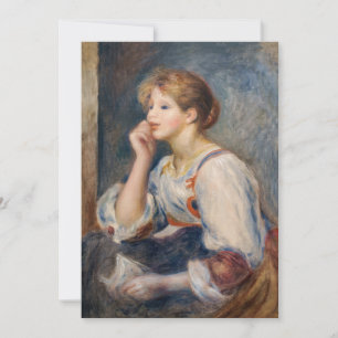 Invitation Pierre-Auguste Renoir - Femme à la lettre