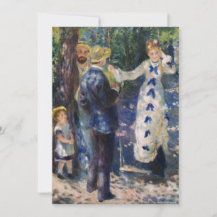 Invitation Pierre-Auguste Renoir - La Balançoire