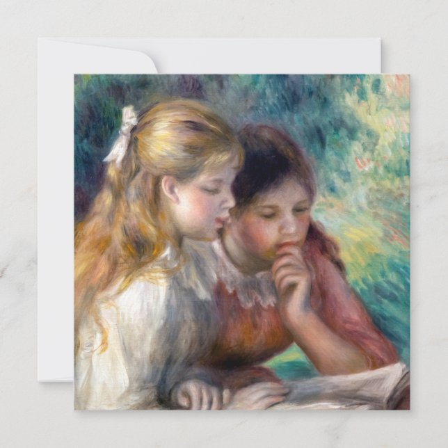 Invitation Pierre-Auguste Renoir - La Lecture (Devant)
